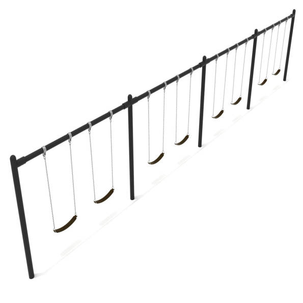 4-Bay Single Post Swings