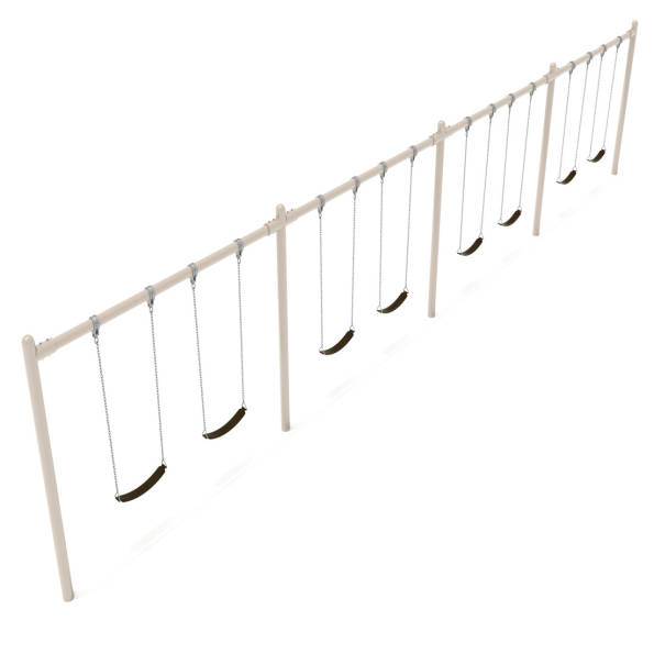 4-Bay Single Post Swings