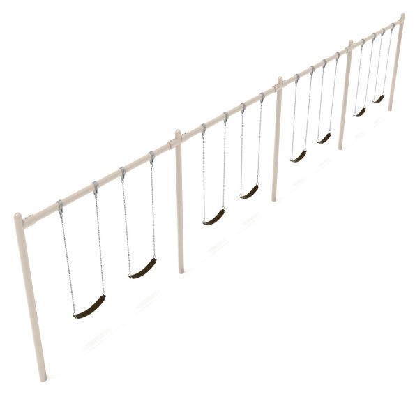 4-Bay Single Post Swings