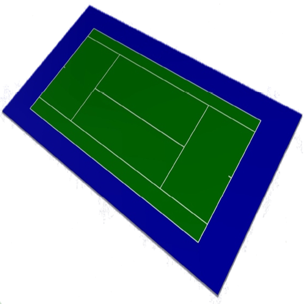 Single 60x120 Tennis Court