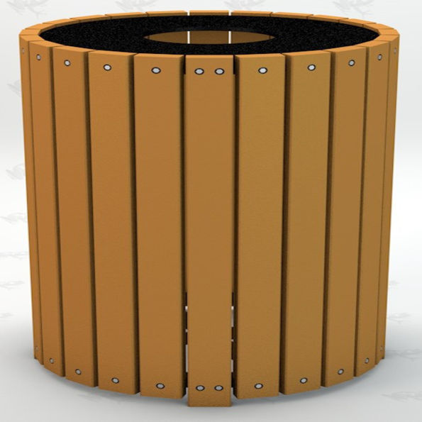 32 Gallon Heavy Duty Round Trash Receptacle
