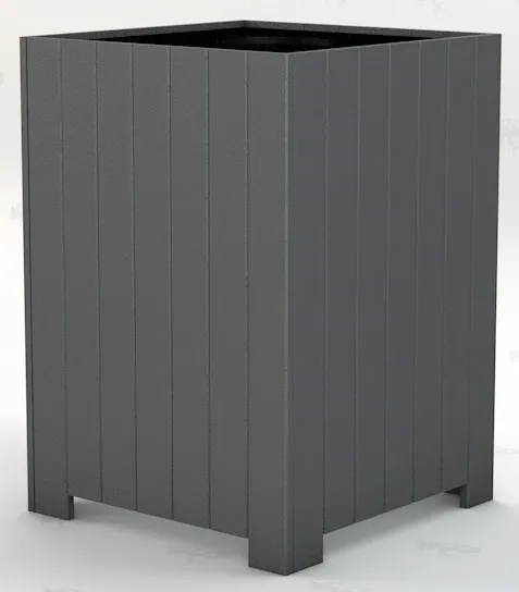 Standard Square Trash Receptacle