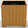Standard Square Trash Receptacle thumbnail 4