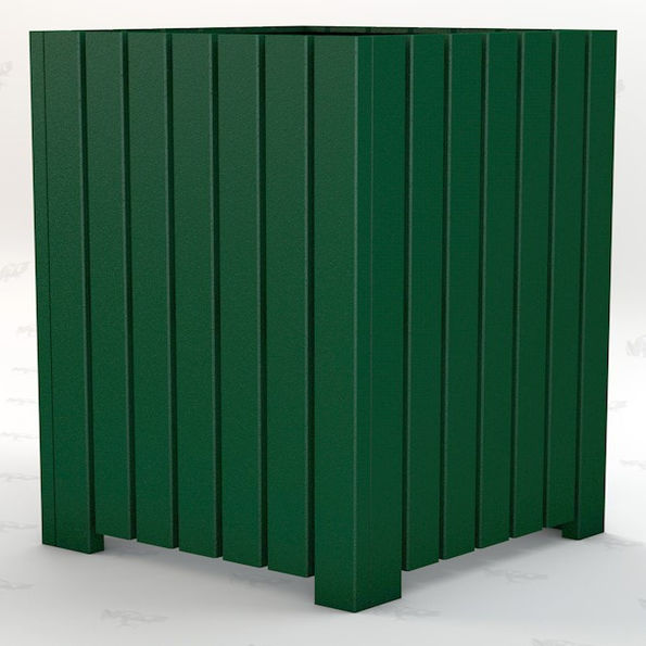 32 Gallon Heavy Duty Square Trash Receptacle