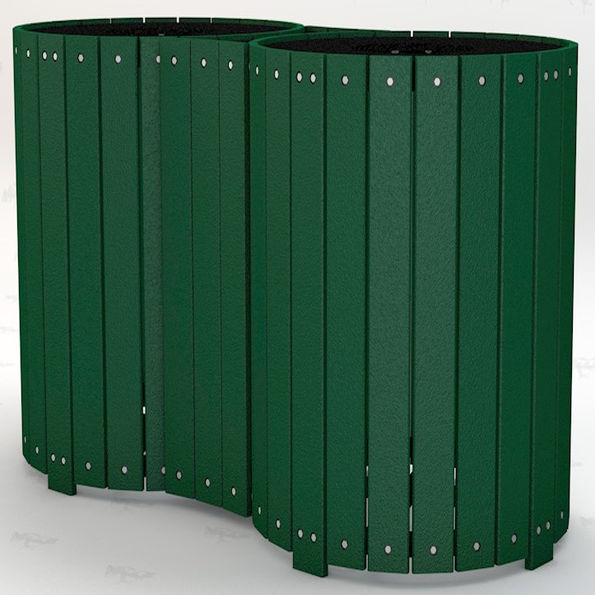 32 Gallon Standard Round Multi-Can Trash Receptacle