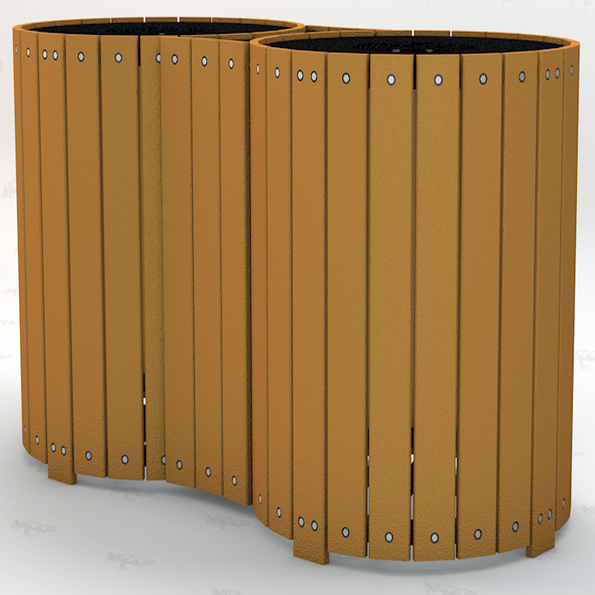 32 Gallon Standard Round Multi-Can Trash Receptacle