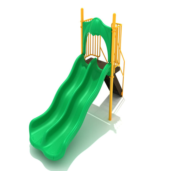 Freestanding Double Wave Slide