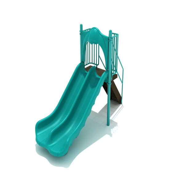 Freestanding Double Wave Slide