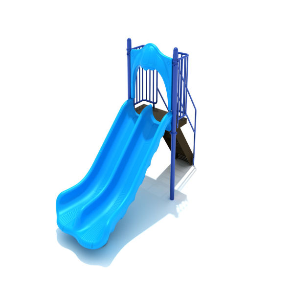 Freestanding Double Wave Slide