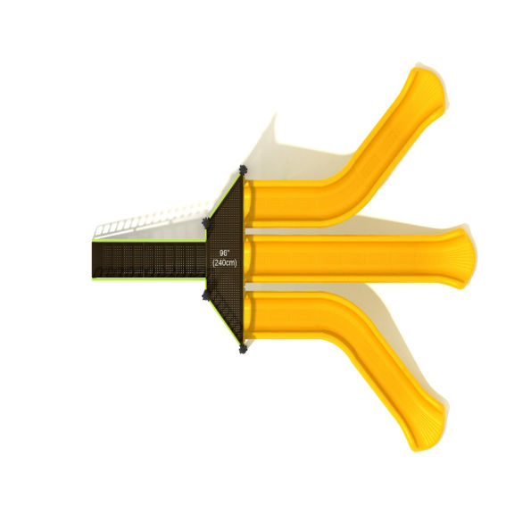 Freestanding Triple Sectional Split Slide