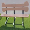 6' Biscuit Bone Dog Park Bench thumbnail 3
