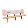6' Biscuit Bone Dog Park Bench thumbnail 1