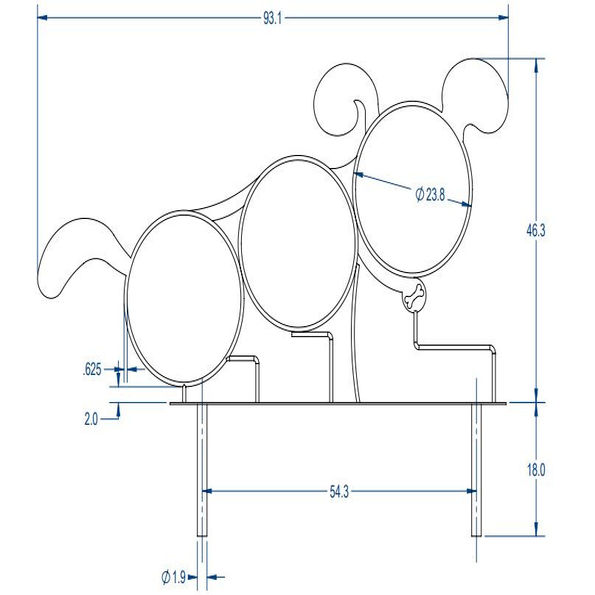 3 Hoop Dog Park Jump