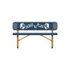Dog Park Themed Bench thumbnail 1