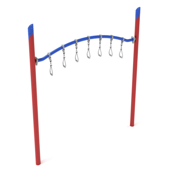 Single Post Curved Overhead Swinging Ring Ladder