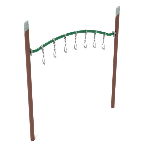 Single Post Curved Overhead Swinging Ring Ladder