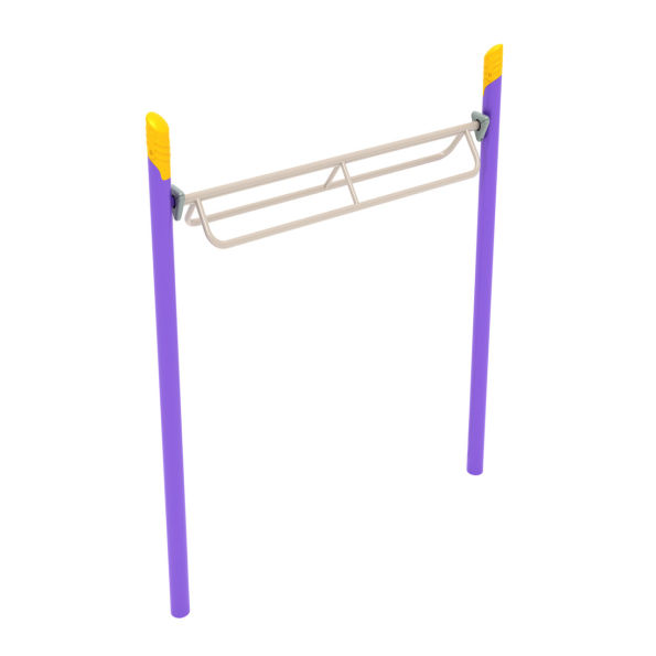 Single Post Overhead Parallel Bar Climber