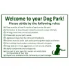Standard Dog Park Rules Sign thumbnail 1