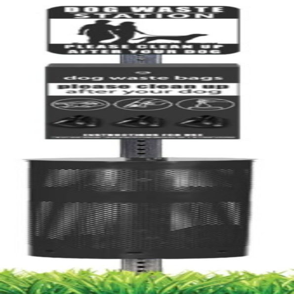 Complete Dog Waste Station with Roll Bags