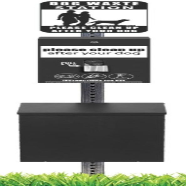 Complete Dog Waste Station with Roll Bags