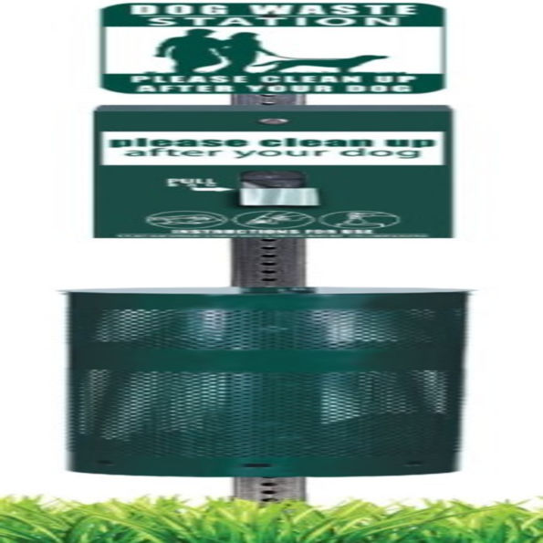 Complete Dog Waste Station with Single Pull