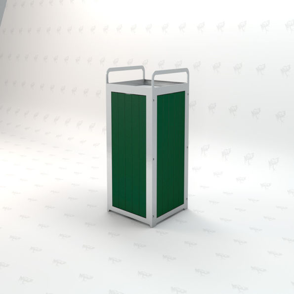 32 Gallon Plaza Trash Receptacle