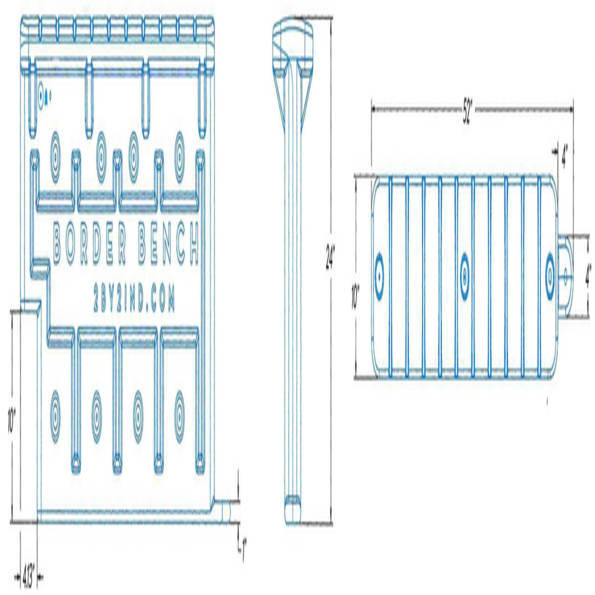 Playground Border Bench