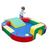 Playring with Tunnel and Slide Climber thumbnail 1