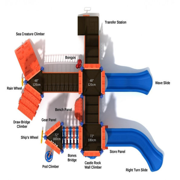 Alcazar Acres Castle Spark Playground Structure