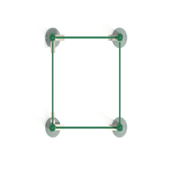 Inclined Quadruple Station Chin Up Bars