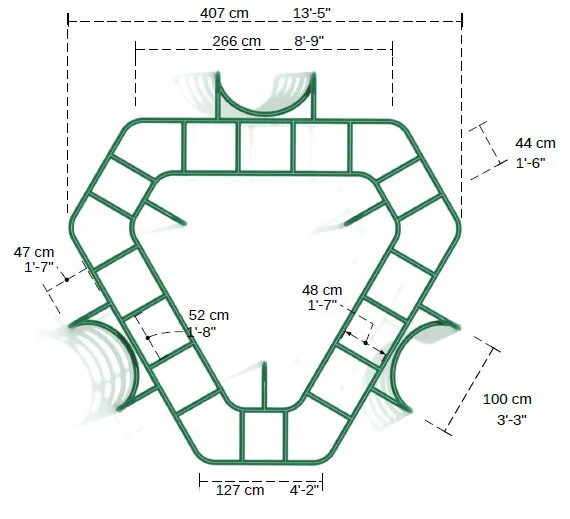 Triangle Overhead Ladder Climber