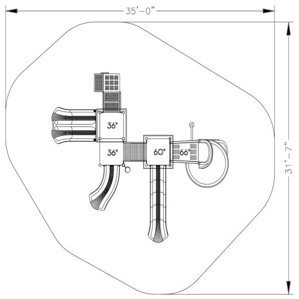 Friar's Fealty Castle Spark Playground Structure