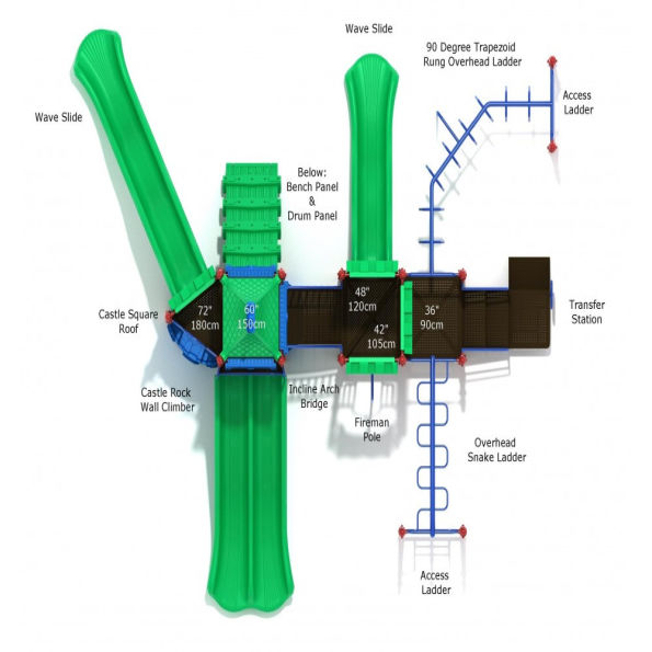 Forbidden Fortune Castle Spark Playground Structure
