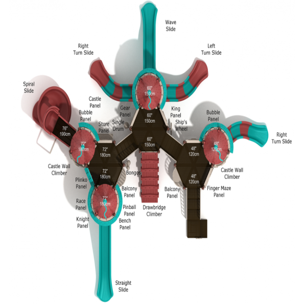 Legend of Lancelot Castle Spark Playground Structure