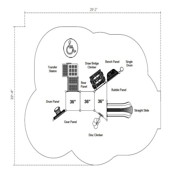 Mystic Ruins Castle Spark Playground Structure
