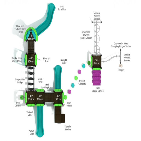 Raiding Wreckage Castle Spark Playground Structure