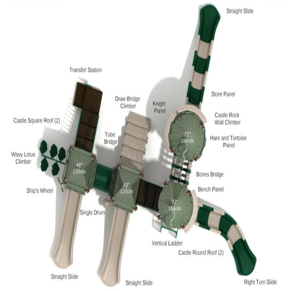 Gwendolyn's Guild Castle Spark Playground Structure