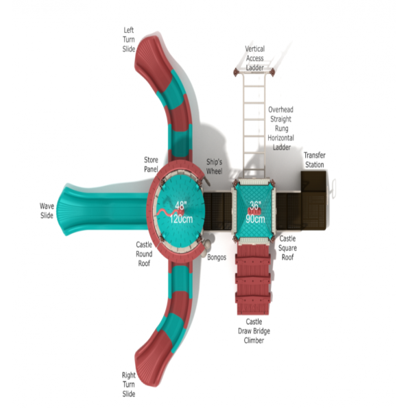 Lionheart Lair Castle Spark Playground Structure