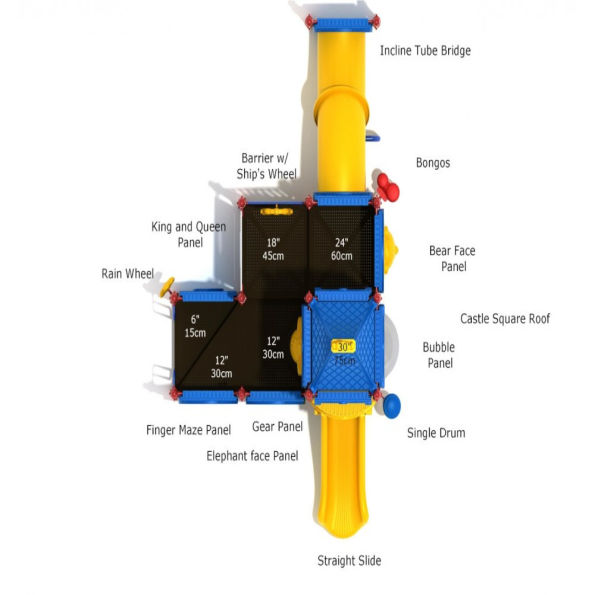 Hall of Kings Castle Spark Playground Structure