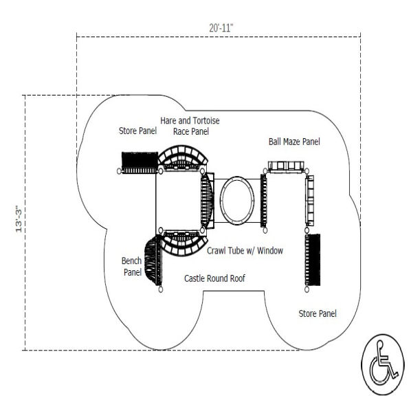 Horizon's Camp Castle Spark Playground Structure