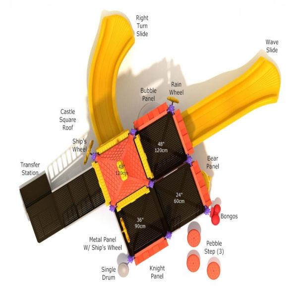 Knight's Stable Castle Spark Playground Structure