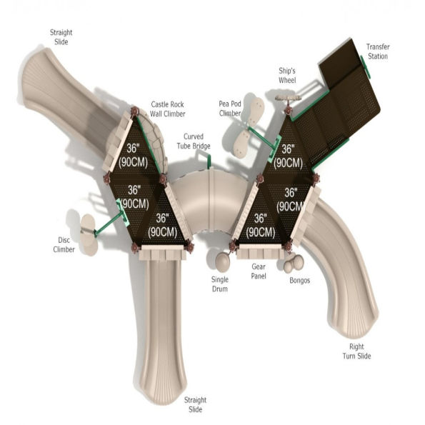 Roundtable Rabble Castle Spark Playground Structure