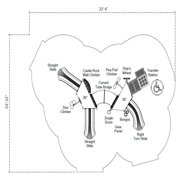 Roundtable Rabble Castle Spark Playground Structure