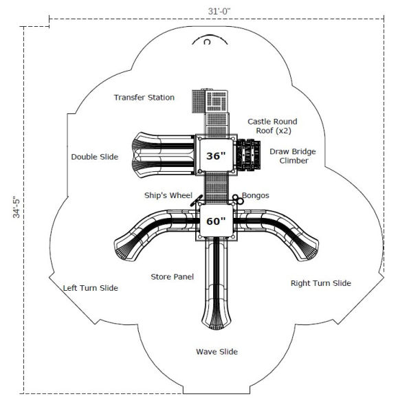 Oracle's Library Castle Spark Playground Structure