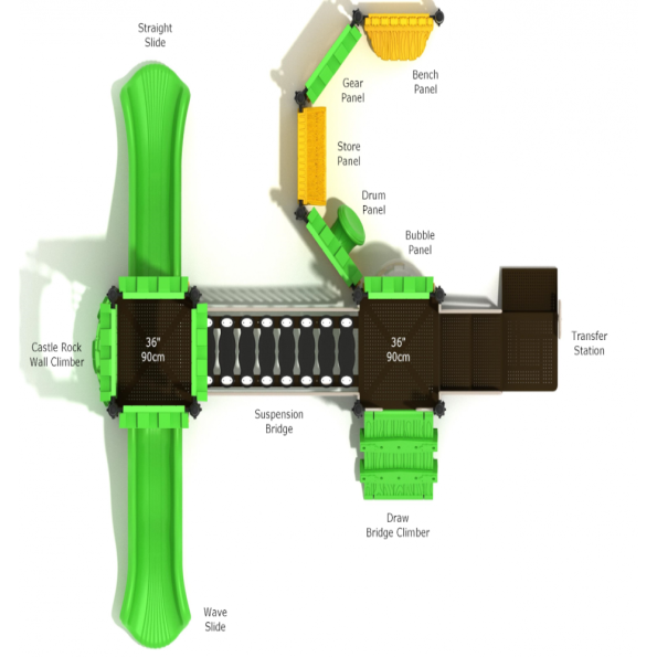 Avalon Island Castle Spark Playground Structure