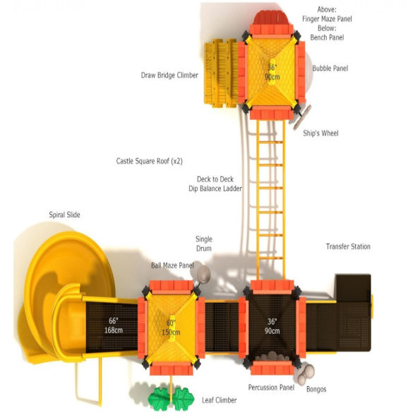 Chivalry Canyon Castle Spark Playground Structure