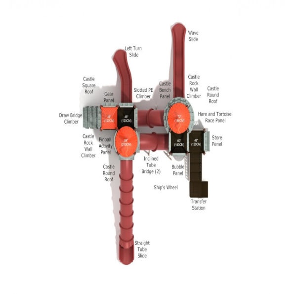 Lords of the Edge Castle Spark Playground Structure