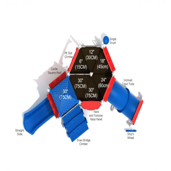 Cake Fort Castle Spark Playground Structure