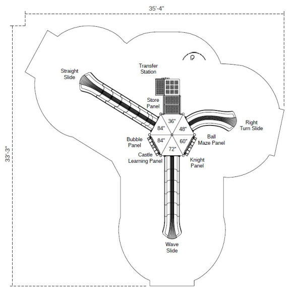 Blarney Battlement Castle Spark Playground Structure
