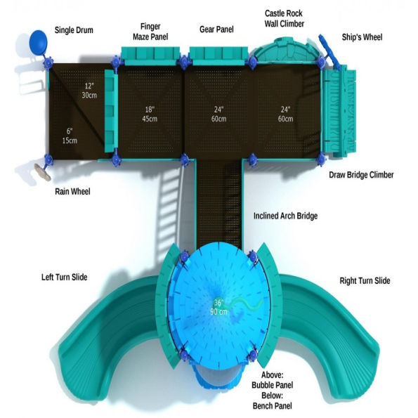 Guarded Gatehouse Castle Spark Playground Structure